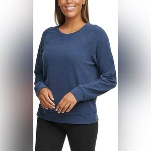 Marc New York by Andrew Marc Women’s Sweatshirt Navy Antique Denim Blue Pullover